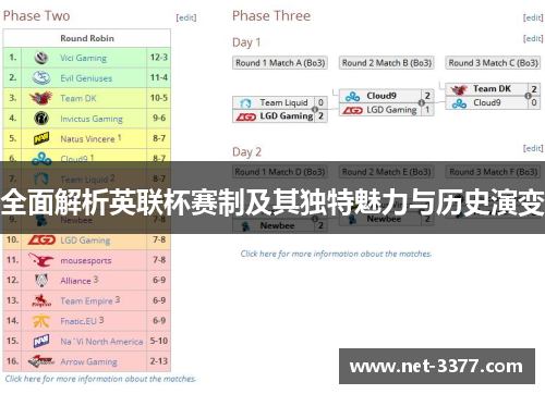 全面解析英联杯赛制及其独特魅力与历史演变