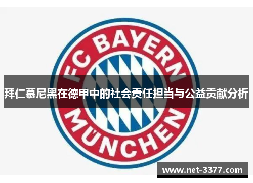 拜仁慕尼黑在德甲中的社会责任担当与公益贡献分析